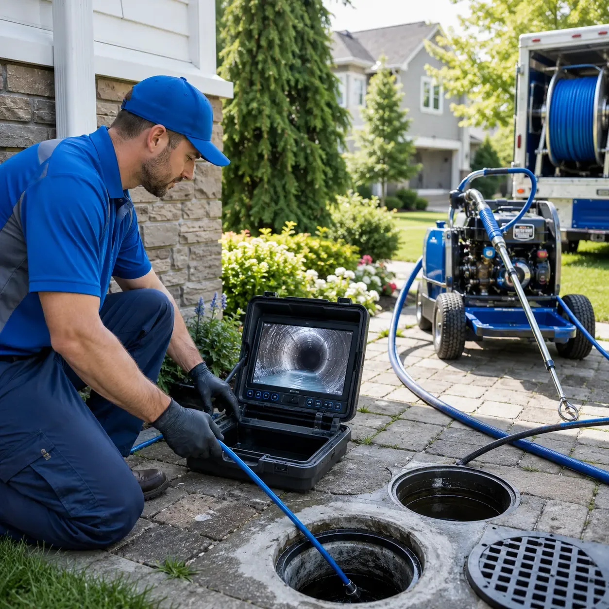 Outdoor drain cleaning professionals serving Ideal, SD
