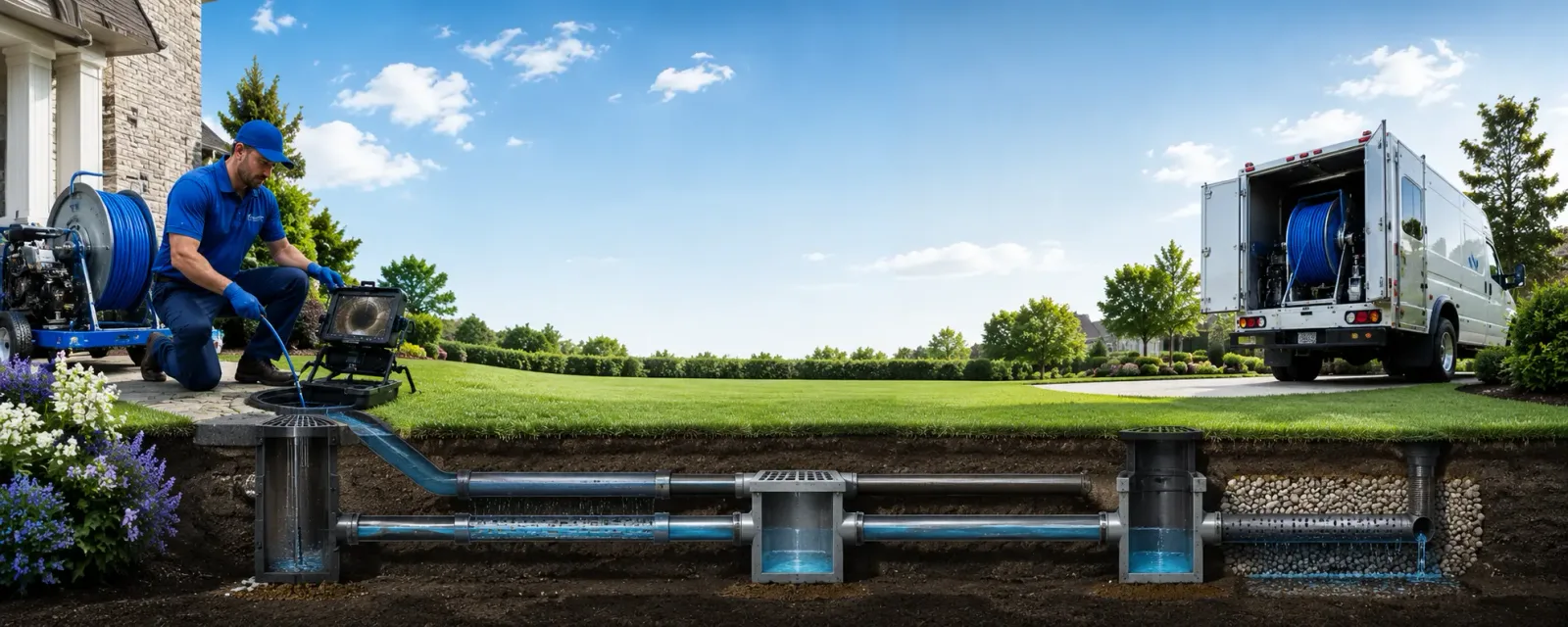 Outdoor drain cleaning information for Ideal, SD